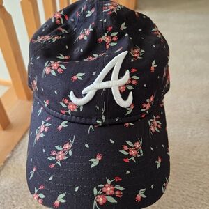 Braves Kids Floral Baseball Cap